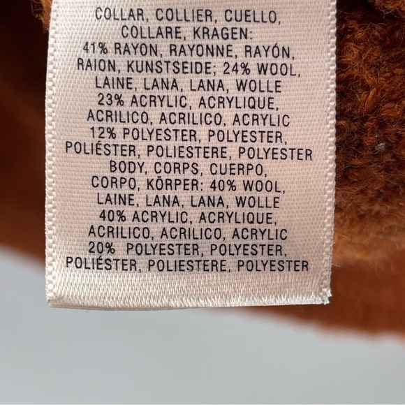 Anthropologie Angel of the North Earthy Brown Cowl Neck Tunic Style Sweater L - Picture 10 of 11